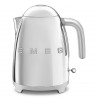 Електрическа кана SMEG KLF03SSEU, 2400 W, 1.7 л, 360° основа, Гланцово покритие, Инокс