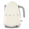 Електрическа кана SMEG KLF03CREU, 2400 W, 1.7 л, 360° основа, Гланцово покритие, Крем