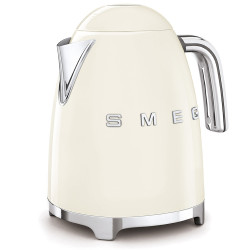 Електрическа кана SMEG KLF03CREU, 2400 W, 1.7 л, 360° основа, Гланцово покритие, Крем