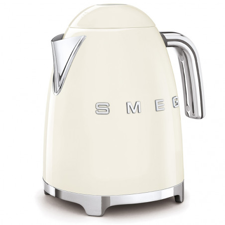 Електрическа кана SMEG KLF03CREU, 2400 W, 1.7 л, 360° основа, Гланцово покритие, Крем