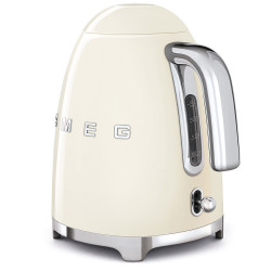 Електрическа кана SMEG KLF03CREU, 2400 W, 1.7 л, 360° основа, Гланцово покритие, Крем