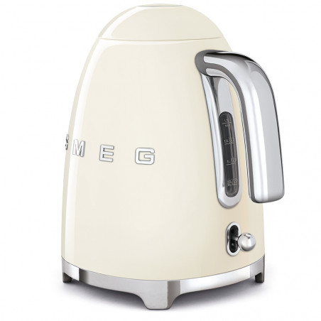Електрическа кана SMEG KLF03CREU, 2400 W, 1.7 л, 360° основа, Гланцово покритие, Крем