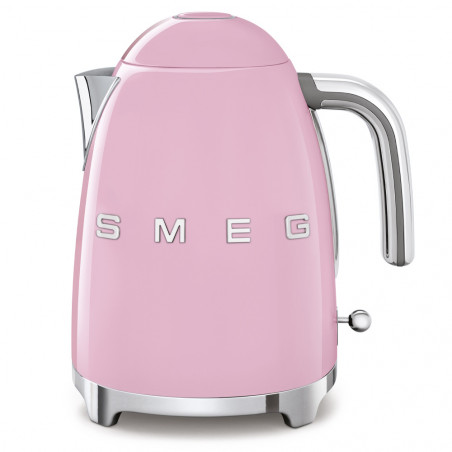 Електрическа кана SMEG KLF03PKEU, 2400 W, 1.7 л, 360° основа, Гланцово покритие, Розов