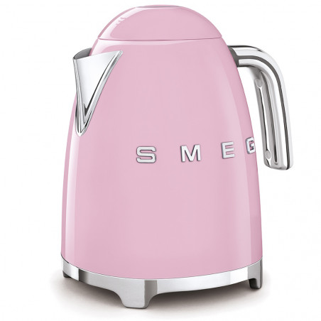 Електрическа кана SMEG KLF03PKEU, 2400 W, 1.7 л, 360° основа, Гланцово покритие, Розов