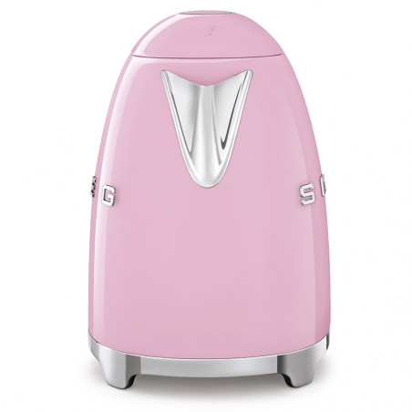 Електрическа кана SMEG KLF03PKEU, 2400 W, 1.7 л, 360° основа, Гланцово покритие, Розов