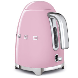 Електрическа кана SMEG KLF03PKEU, 2400 W, 1.7 л, 360° основа, Гланцово покритие, Розов