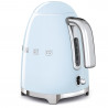 Електрическа кана SMEG KLF03PBEU, 2400 W, 1.7 л, 360° основа, Гланцово покритие, Пастелно син