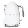 Електрическа кана SMEG KLF03WHEU, 2400 W, 1.7 л, 360° основа, Гланцово покритие, Бял