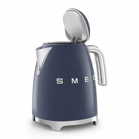 Електрическа кана SMEG KLF03NBEU, 2400 W, 1.7 л, 360° основа, Гланцово покритие, Морско синьо