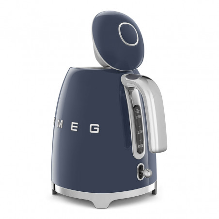 Електрическа кана SMEG KLF03NBEU, 2400 W, 1.7 л, 360° основа, Гланцово покритие, Морско синьо