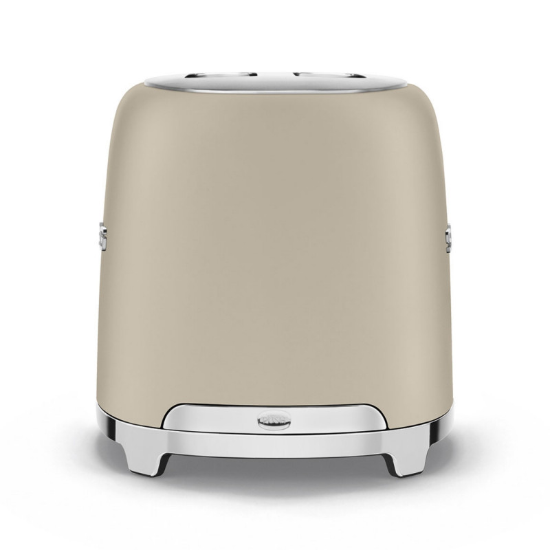 Тостер за хляб SMEG 50's Style TSF01MLMEU, 950W, 2 филии, 6 нива, Тавичка за трохи, Вграден кабел, Неръждаема стомана, Бежов