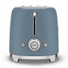 Тостер за хляб SMEG 50's Style TSF01SBMEU, 950W, 2 филии, 6 нива, Тавичка за трохи, Вграден кабел, Неръждаема стомана, Буреносно син