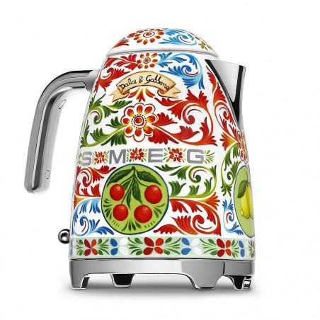 Електрическа кана SMEG Dolce & Gabbana KLF03DGEU, 2400 W, 1.7 л, 360° основа, Гланцово покритие, Многоцветен