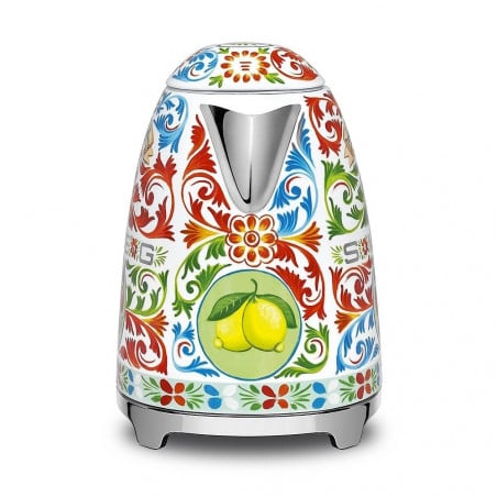 Електрическа кана SMEG Dolce & Gabbana KLF03DGEU, 2400 W, 1.7 л, 360° основа, Гланцово покритие, Многоцветен