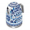 Електрическа кана SMEG Dolce & Gabbana KLF03DGBEU, 2400 W, 1.7 л, 360° основа, Гланцово покритие, Средиземноморско синьо