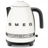 Електрическа кана SMEG Porsche KLF03PCWEU, 2400 W, 1.7 л, 360° основа, Гланцово покритие, Бял