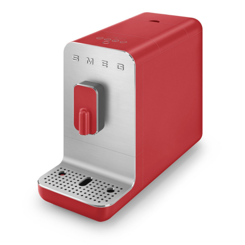 Еспресо машина SMEG Collezione BCC01RDMEU, 1350 W, 19 bar, 1.4 л, 8 функции, Вградена мелачка, Червен