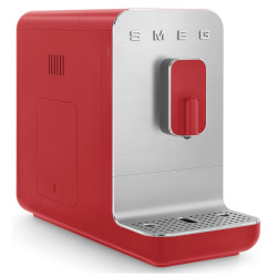 Еспресо машина SMEG Collezione BCC01RDMEU, 1350 W, 19 bar, 1.4 л, 8 функции, Вградена мелачка, Червен