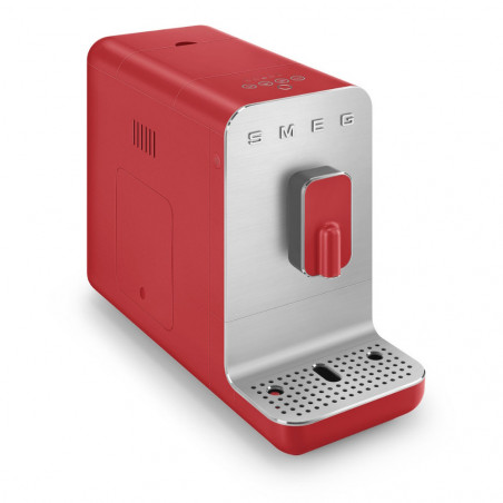 Еспресо машина SMEG Collezione BCC01RDMEU, 1350 W, 19 bar, 1.4 л, 8 функции, Вградена мелачка, Червен