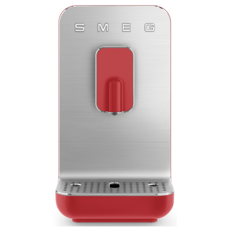 Еспресо машина SMEG Collezione BCC01RDMEU, 1350 W, 19 bar, 1.4 л, 8 функции, Вградена мелачка, Червен