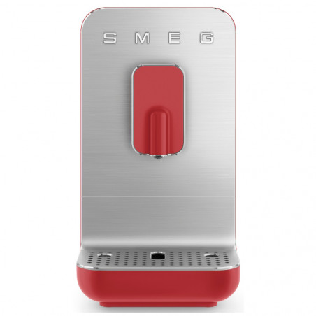 Еспресо машина SMEG Collezione BCC01RDMEU, 1350 W, 19 bar, 1.4 л, 8 функции, Вградена мелачка, Червен