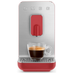 Еспресо машина SMEG Collezione BCC01RDMEU, 1350 W, 19 bar, 1.4 л, 8 функции, Вградена мелачка, Червен