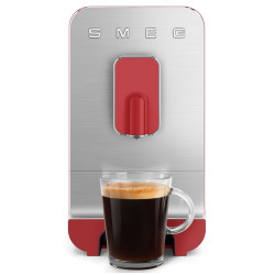 Еспресо машина SMEG Collezione BCC01RDMEU, 1350 W, 19 bar, 1.4 л, 8 функции, Вградена мелачка, Червен