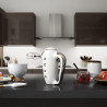 Ръчен миксер SMEG 50's Style HMF01WHEU, 250W, 9 скорости, Турбо, Скрит LED дисплей, Таймер, Аксесоари, Бял