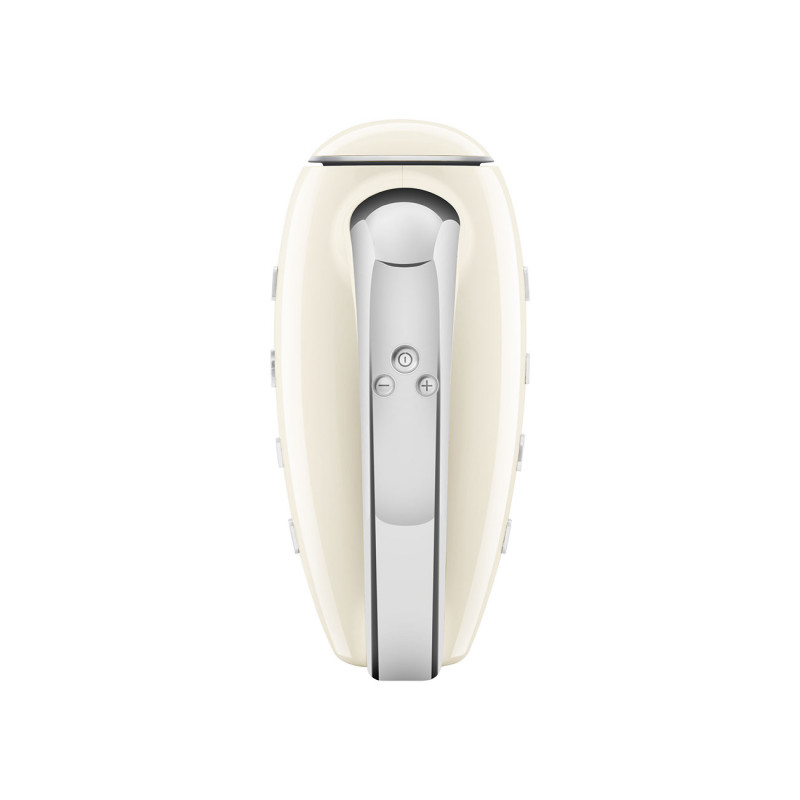 Ръчен миксер SMEG 50's Style HMF01CREU, 250W, 9 скорости, Турбо, Скрит LED дисплей, Таймер, Аксесоари, Кремав