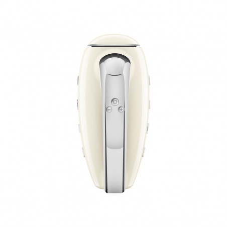 Ръчен миксер SMEG 50's Style HMF01CREU, 250W, 9 скорости, Турбо, Скрит LED дисплей, Таймер, Аксесоари, Кремав