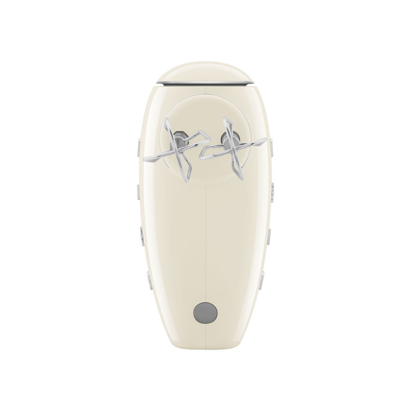 Ръчен миксер SMEG 50's Style HMF01CREU, 250W, 9 скорости, Турбо, Скрит LED дисплей, Таймер, Аксесоари, Кремав