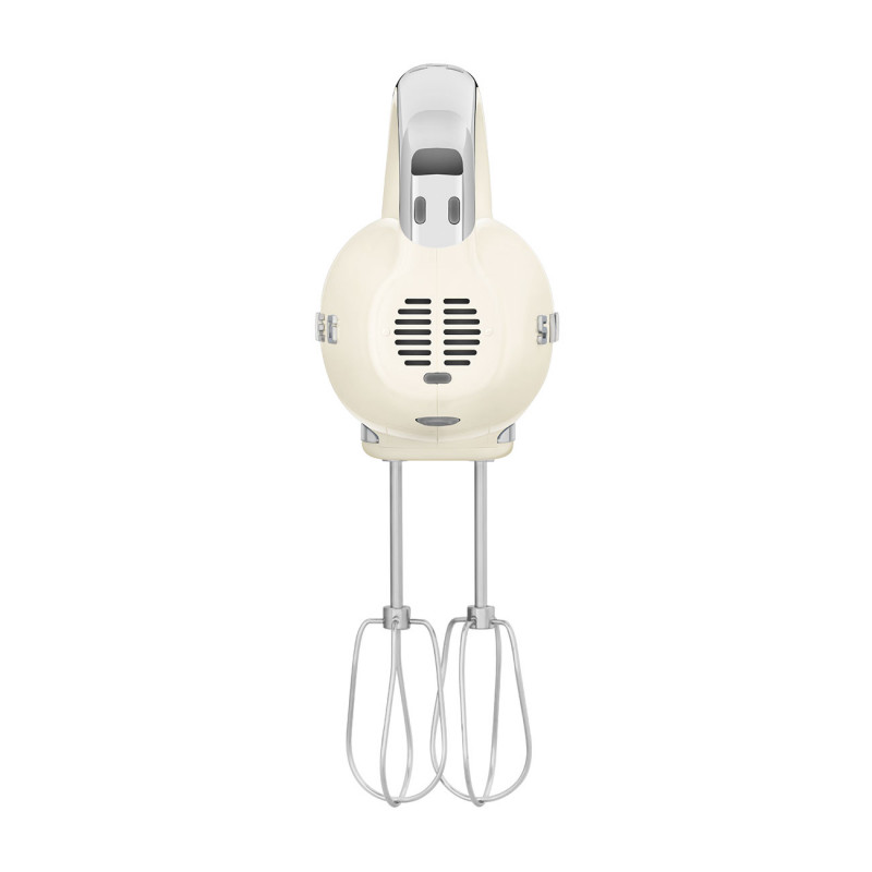 Ръчен миксер SMEG 50's Style HMF01CREU, 250W, 9 скорости, Турбо, Скрит LED дисплей, Таймер, Аксесоари, Кремав