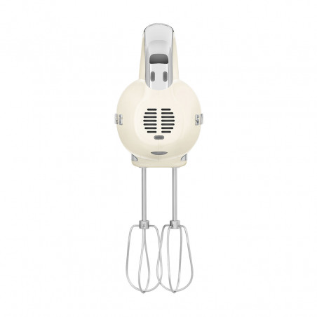 Ръчен миксер SMEG 50's Style HMF01CREU, 250W, 9 скорости, Турбо, Скрит LED дисплей, Таймер, Аксесоари, Кремав