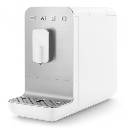 Еспресо машина SMEG Collezione BCC11WHMEU, 1350 W, 19 bar, 1.4 л, 8 функции, Вградена мелачка, Бял