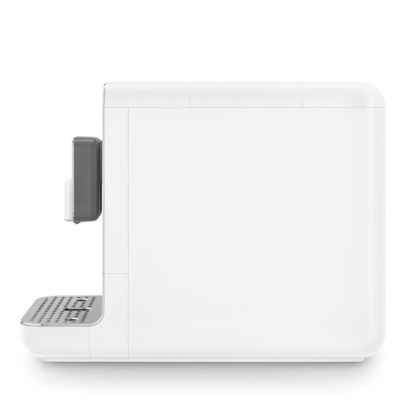 Еспресо машина SMEG Collezione BCC11WHMEU, 1350 W, 19 bar, 1.4 л, 8 функции, Вградена мелачка, Бял