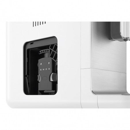 Еспресо машина SMEG Collezione BCC11WHMEU, 1350 W, 19 bar, 1.4 л, 8 функции, Вградена мелачка, Бял