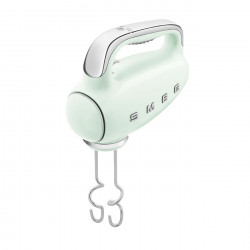 Ръчен миксер SMEG 50's Style HMF01PGEU, 250W, 9 скорости, Турбо, Скрит LED дисплей, Таймер, Аксесоари, Зелен