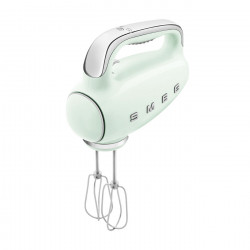Ръчен миксер SMEG 50's Style HMF01PGEU, 250W, 9 скорости, Турбо, Скрит LED дисплей, Таймер, Аксесоари, Зелен