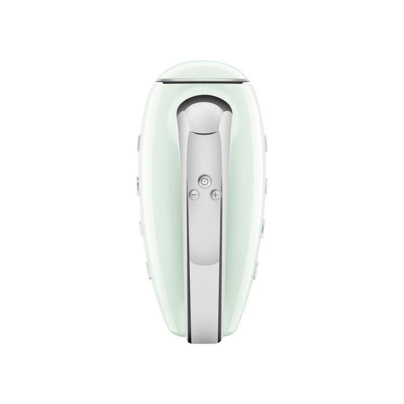 Ръчен миксер SMEG 50's Style HMF01PGEU, 250W, 9 скорости, Турбо, Скрит LED дисплей, Таймер, Аксесоари, Зелен