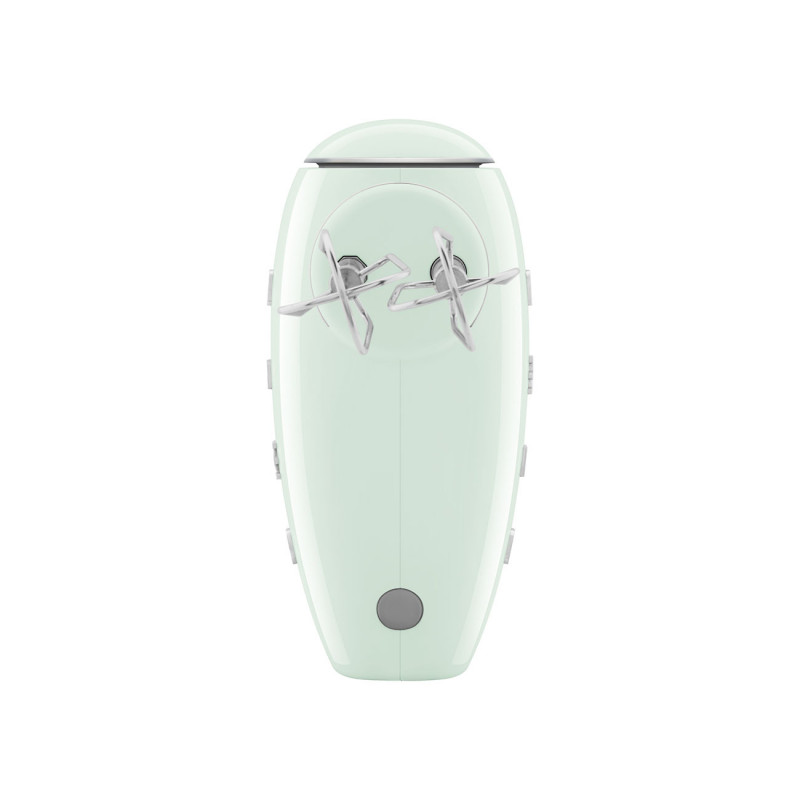 Ръчен миксер SMEG 50's Style HMF01PGEU, 250W, 9 скорости, Турбо, Скрит LED дисплей, Таймер, Аксесоари, Зелен