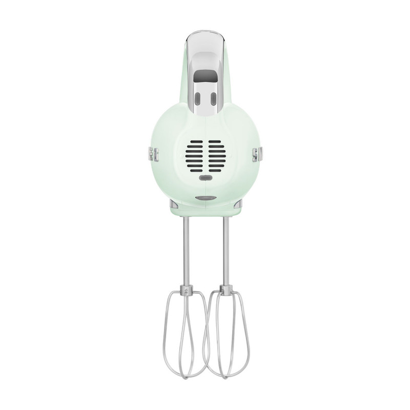 Ръчен миксер SMEG 50's Style HMF01PGEU, 250W, 9 скорости, Турбо, Скрит LED дисплей, Таймер, Аксесоари, Зелен
