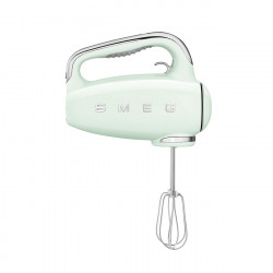 Ръчен миксер SMEG 50's Style HMF01PGEU, 250W, 9 скорости, Турбо, Скрит LED дисплей, Таймер, Аксесоари, Зелен