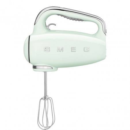 Ръчен миксер SMEG 50's Style HMF01PGEU, 250W, 9 скорости, Турбо, Скрит LED дисплей, Таймер, Аксесоари, Зелен