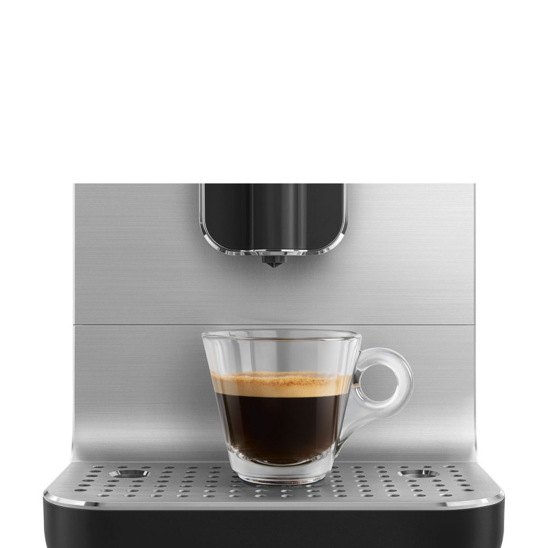 Еспресо машина SMEG Collezione BCC11BLMEU, 1350 W, 19 bar, 1.4 л, 8 функции, Вградена мелачка, Черен