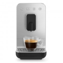 Еспресо машина SMEG Collezione BCC11BLMEU, 1350 W, 19 bar, 1.4 л, 8 функции, Вградена мелачка, Черен
