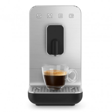 Еспресо машина SMEG Collezione BCC11BLMEU, 1350 W, 19 bar, 1.4 л, 8 функции, Вградена мелачка, Черен