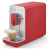 Еспресо машина SMEG Collezione BCC02RDMEU, 1350 W, 19 bar, 1.4 л, 8 функции, Вградена мелачка, Дюза за пара, Червен