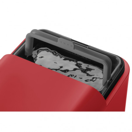 Еспресо машина SMEG Collezione BCC02RDMEU, 1350 W, 19 bar, 1.4 л, 8 функции, Вградена мелачка, Дюза за пара, Червен