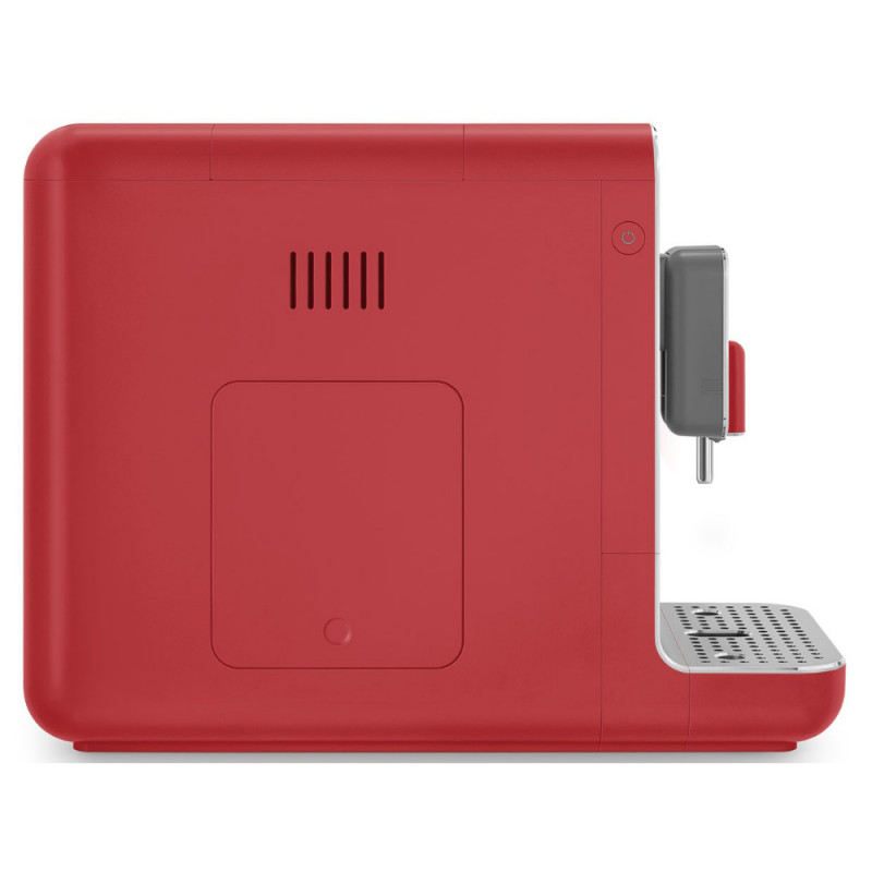 Еспресо машина SMEG Collezione BCC02RDMEU, 1350 W, 19 bar, 1.4 л, 8 функции, Вградена мелачка, Дюза за пара, Червен