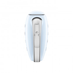 Ръчен миксер SMEG 50's Style HMF01PBEU, 250W, 9 скорости, Турбо, Скрит LED дисплей, Таймер, Аксесоари, Син